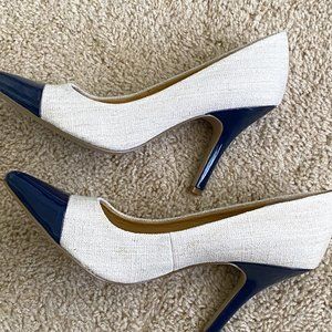 Blue and Cream Heels